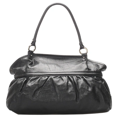 Pre-owned Fendi Black Leather Chef Tote Bag