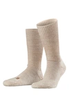 Falke Walkie Ergo Crew Socks In Sand Mel