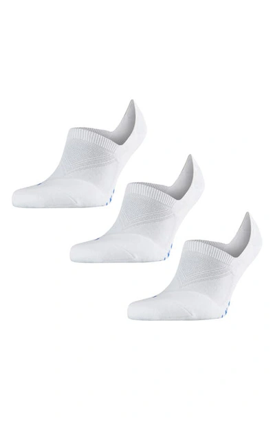 Falke Men's 3-pack Cool Kick Invisible Socks In White