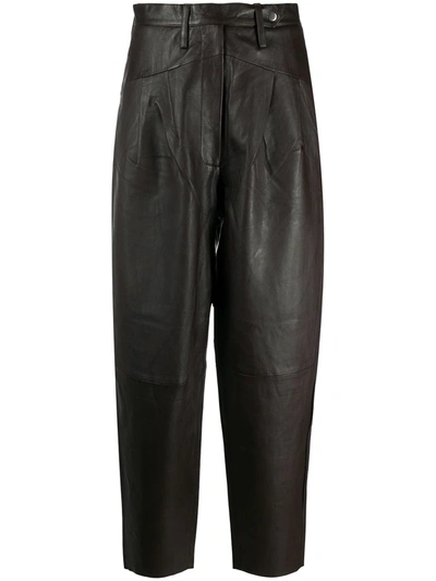 Remain High-waist Trousers In Brown