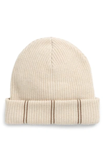 Brunello Cucinelli Monili Trim Cashmere Beanie In Seashell