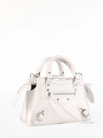 Balenciaga Neo Classic Mini Top Handle Bag In White