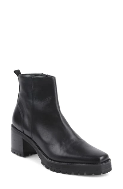 Andre Assous Milla Water Resistant Bootie In Black Leather