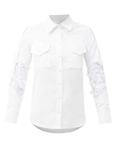 Thebe Magugu Lace Shirt In White