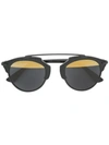 Dior So Real Split Sunglasses In Black