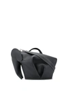 Loewe Large Elephant Leather Crossbody Bag In Black