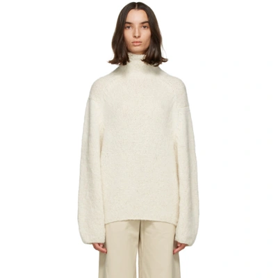 Julia Jentzsch Beige Oversized Yuna Alpaca Sweater In Ivory