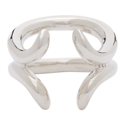 Sapir Bachar Silver Horn Ring