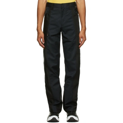 Affix Black Duo-tone Work Trousers