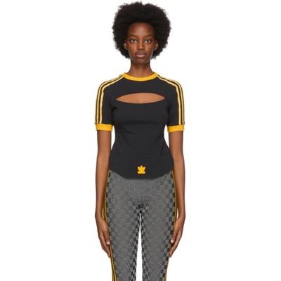 Adidas Originals X Paolina Russo Three Stripe Fitted T-shirt In