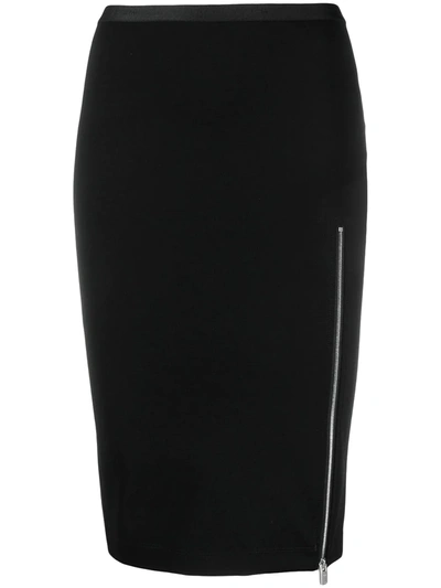 Alyx High-rise Zip-up Pencil Skirt In Blk Black