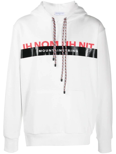Ih Nom Uh Nit Logo Hooded Sweatshirt In White