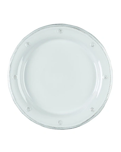 Juliska Berry & Thread Round Ceramic Dinner Plate In White