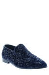 Robert Graham Men's Rodin Paisley Slip On Dress Shoes In Navy