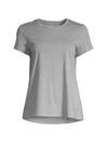 Lafayette 148 The Modern Tee In Grey Melange