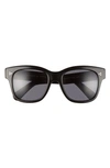 Oliver Peoples Melery Oversized Square Acetate Polarized Sunglasses In Black
