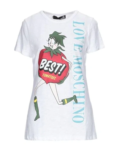 Love Moschino T-shirts In White