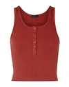 The Range Tank Tops In Red