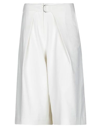Tibi 3/4-length Shorts In White