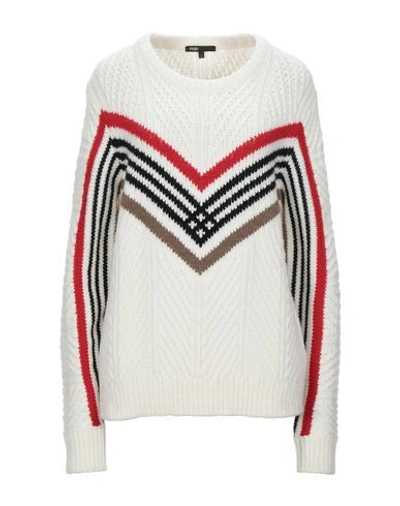 Maje Sweaters In Ivory