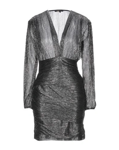 Maje Short Dresses In Silver