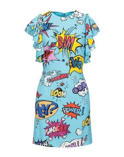 Dolce & Gabbana Short Dresses In Blue