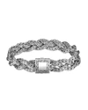 John Hardy Classic Chain Diamond & Sterling Silver Small Braided Bracelet