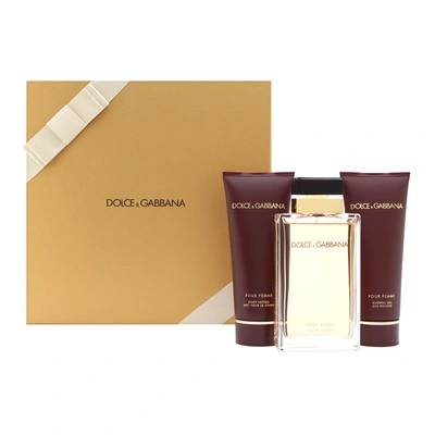 Dolce & Gabbana Ladies Pour Femme Gift Set Fragrances 737052887739 In Orange