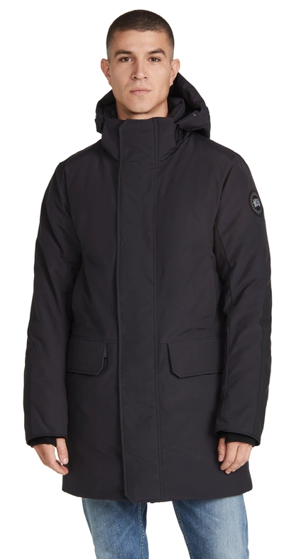 Canada Goose Brockton Hooded Down Parka In Black