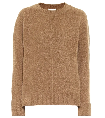 The Row Annegret Cashmere And Wool-blend Sweater In Neutral