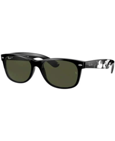 Ray Ban Disney Unisex Polarized Sunglasses, Rb2132 In Black