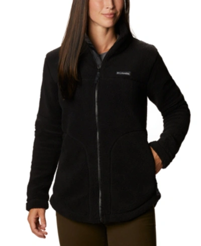 Columbia Women's West Bend Full Zip Fleece Jacket In Black