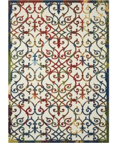 Long Street Looms Backyard Bac093 Multi 7'9" X 10'10" Outdoor Area Rug In Multicolor