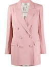 L'autre Chose Double Breasted Blazer In Pink