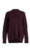 Free People Easy Street Tunic Sweater In Violet Panther