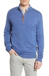 Peter Millar Crown Regular Fit Quarter Zip Pullover In Sailor Blue