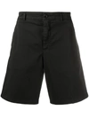 Department 5 Logo Patch Bermuda Shorts In Black