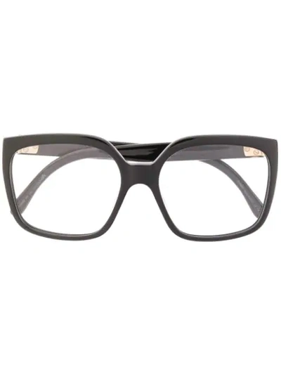 Fendi Oversized Square Frame Glasses In Black