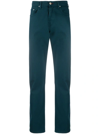 Ps By Paul Smith Mid-rise Straight Leg Jeans In Blue