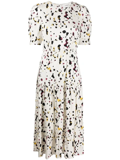 Ba&sh Tony Patterned Midi Dress In White