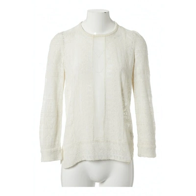 Pre-owned Isabel Marant Lace Shirt In White