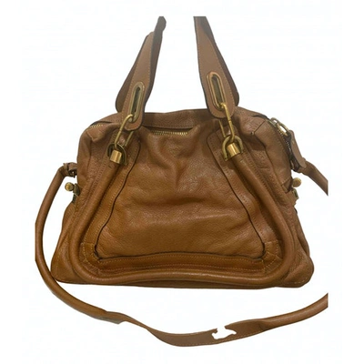 Pre-owned Chloé Leather Handbag In Brown