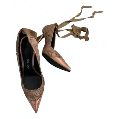 Pre-owned Tom Ford Cloth Heels In Pink