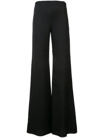 Vionnet High-rise Flared Trousers In Black