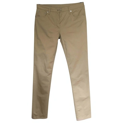 Pre-owned Maison Margiela Slim Pants In Beige