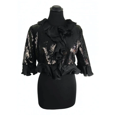 Pre-owned Moschino Cheap And Chic Silk Top In Black