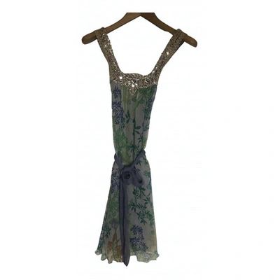 Pre-owned Patrizia Pepe Silk Mid-length Dress In Multicolour
