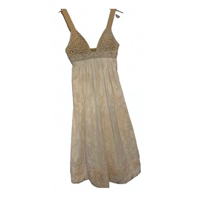 Pre-owned Catherine Malandrino Beige Linen Dress