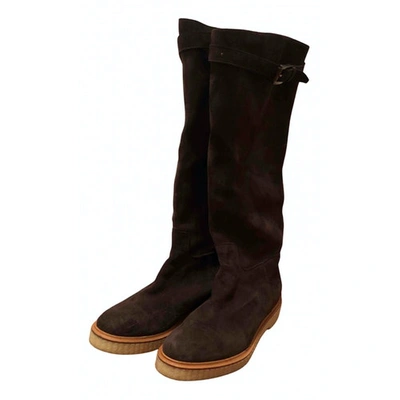 Pre-owned Fratelli Rossetti Riding Boots In Brown