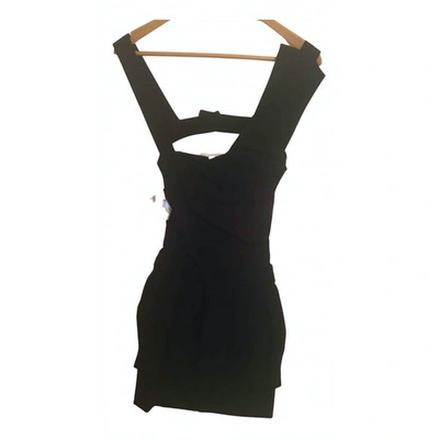 Pre-owned Preen By Thornton Bregazzi Mini Dress In Black